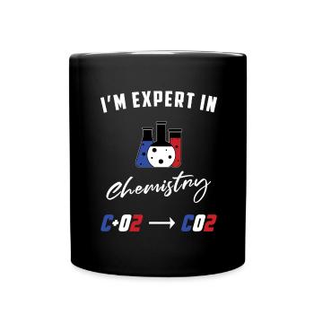 I'm expert in chemistry - Prof - Mug uni - noir - Devant