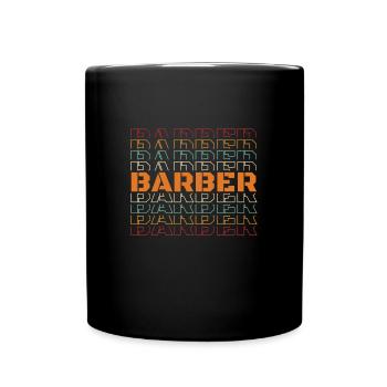 Barbier Rétro Barbier Barbier Barbe - Mug uni - noir - Devant