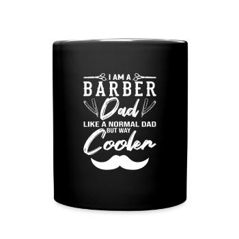 Je suis un barbier Papa Barbier Bart - Mug uni - noir - Devant