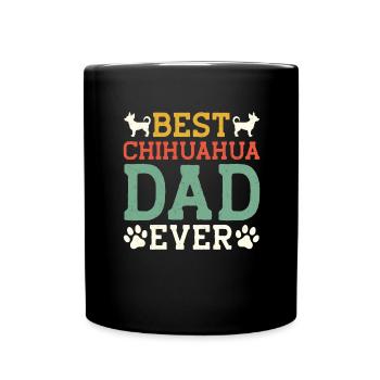 Life is better Chihuahua owner dog - Full Colour Mug - black - Front