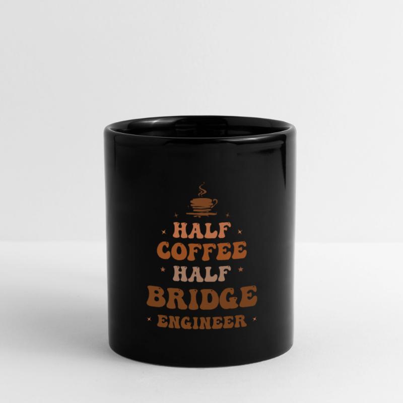 Civil Engineer Bridge Construction Statics Coffee Engineer Full Colour Mug