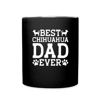 Life is better Chihuahua owner dog - Full Colour Mug - black - Front
