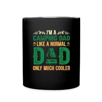 Hiking Camping Outdoor Sayings Camper Hikers - Full Colour Mug - black - Front