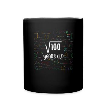 Racine carrée de 100 math nerd 10e anniversaire - Mug uni - noir - Devant