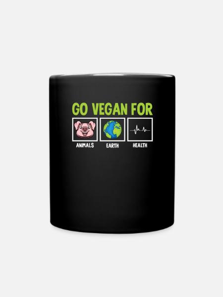 Militant des droits des animaux Végétalien Végétarien Amoureux des animaux Animal - Mug uni - noir
