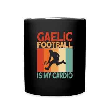 Football gaélique cardio - Mug uni - noir - Devant