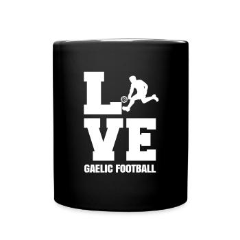 Cher football gaélique - Mug uni - noir - Devant