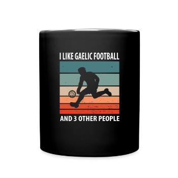 J’aime le football gaélique - Mug uni - noir - Devant