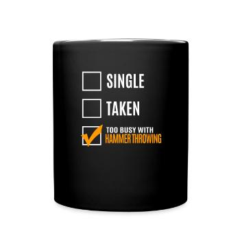 Hammer throw - Full Colour Mug - black - Front