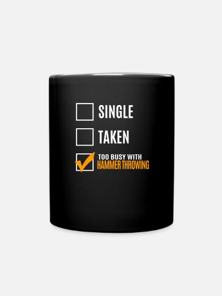 Hammerwerfen - Tasse einfarbig - Schwarz