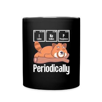 Roter Panda Geschenk Red Panda Periodensystem - Tasse einfarbig - Schwarz - Vorne