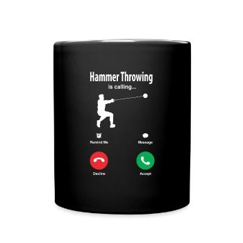 Hammer throw - Full Colour Mug - black - Front