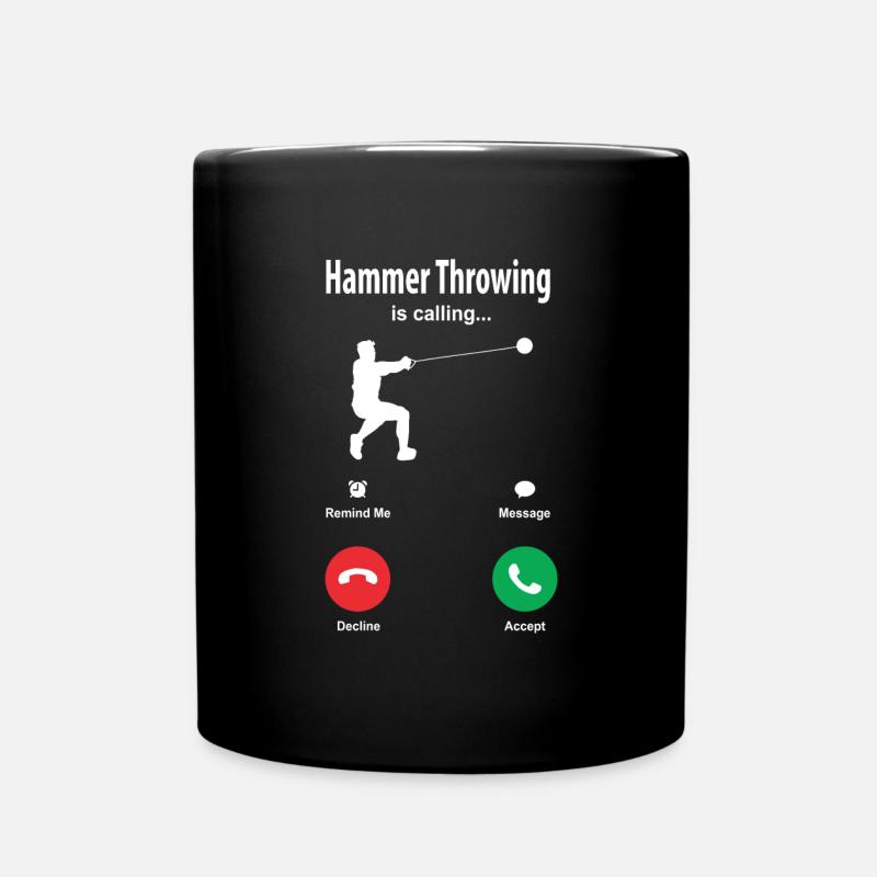 Hammerwerfen - Tasse einfarbig - Schwarz