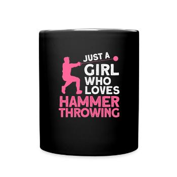 Lancer de marteau - Mug uni - noir - Devant