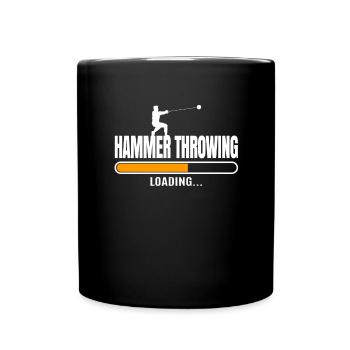 Hammer throw - Full Colour Mug - black - Front