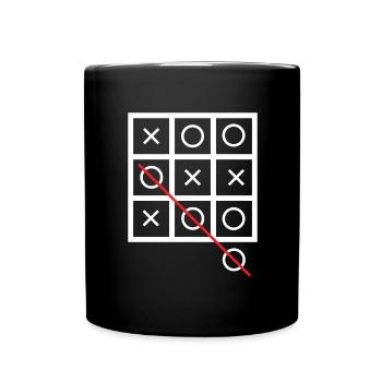 Tic tac toe - Full Colour Mug - black - Front