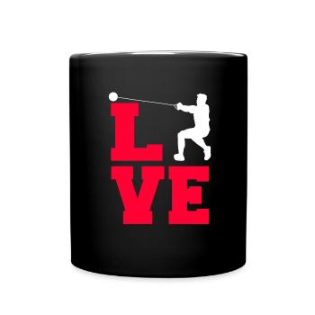 Hammer throw - Full Colour Mug - black - Front