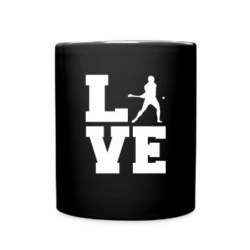 Schleudern Hurling - Tasse einfarbig - Schwarz - Vorne