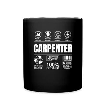 Charpentier Charpentier Artisanat en bois Construction d’outils - Mug uni - noir - Devant