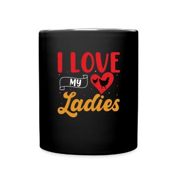 Drôle de dire propriétaire de poulet éleveur de poulet - Mug uni - noir - Devant