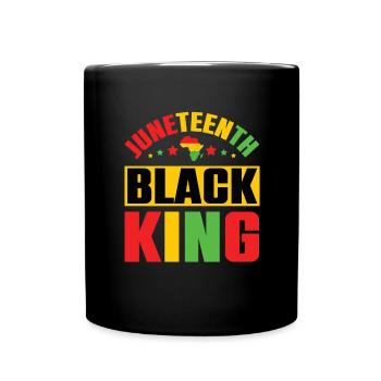 Love June Black Culture Black History Month - Full Colour Mug - black - Front