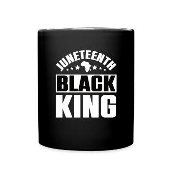 Love June Black Culture Black History Month - Full Colour Mug - black - Front