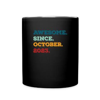 Octobre 2023 Vintage Cadeau d’anniversaire - Mug uni - noir - Devant