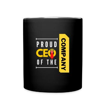 proud CEO of my company - Full Colour Mug - black - Front