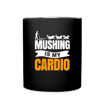 Sled Dog Racing Sled Dog Gift - Full Colour Mug - black - Front