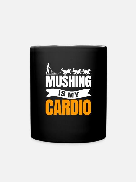 Schlittenhunderennen Schlittenhunde Geschenk - Tasse einfarbig - Schwarz