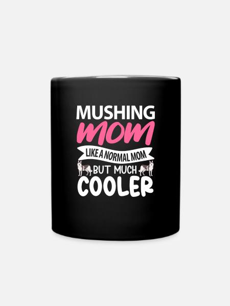 Schlittenhunderennen Schlittenhunde Geschenk - Tasse einfarbig - Schwarz