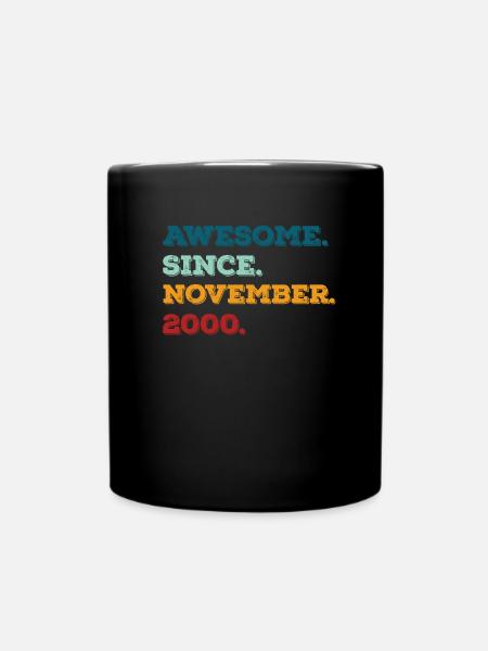 Anniversaire Novembre 2000 Naissance Année de naissance - Mug uni - noir