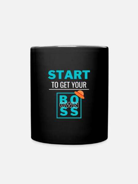 Devenez votre propre patron - Mug uni - noir