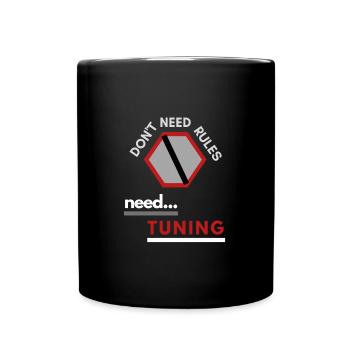 no rules need to be adjusted - Full Colour Mug - black - Front