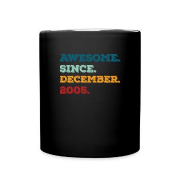 Birthday December 2005 Born Year of birth - Full Colour Mug - black - Front