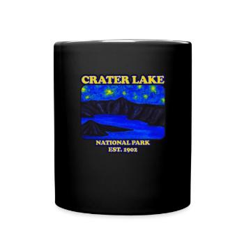 Crater Lake National Park Est. 1902 Kratersee - Tasse einfarbig - Schwarz - Vorne