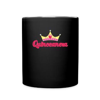 Quinceanera Mis Quince Geschenk 15. Geburtstag M�d - Tasse einfarbig - Schwarz - Vorne