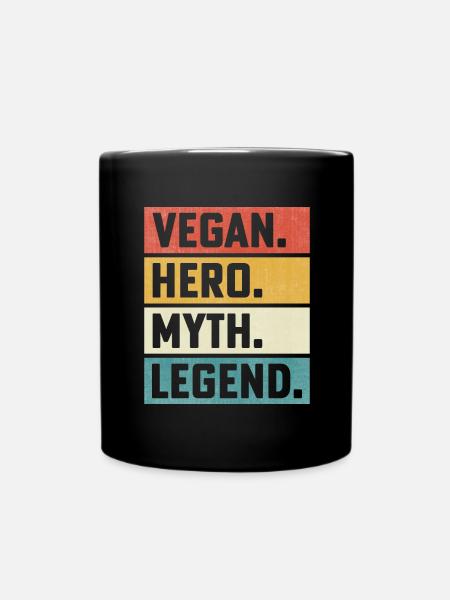 Vegan Stolz Gay Lesbian Pride Veganer Lesbe Schwul - Tasse einfarbig - Schwarz