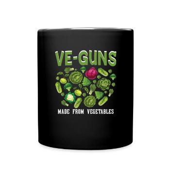Tierschützer Veganer Vegetarier Tierliebhaber Tier - Tasse einfarbig - Schwarz - Vorne