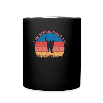Schrodinger’s Cat Box Funny Science Nerd - Mug uni - noir - Devant