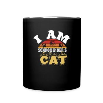 Schrodinger’s Cat Box Drôle science Nerd - Mug uni - noir - Devant