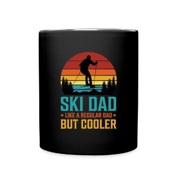 Ski Father Downhill Mountains Ski Sport Skis Skiing - Full Colour Mug - black - Front