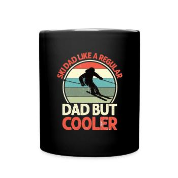 Ski Father Downhill Mountains Ski Sport Skis Skiing - Full Colour Mug - black - Front