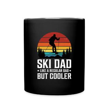 Ski Father Downhill Mountains Ski Sport Skis Skiing - Full Colour Mug - black - Front