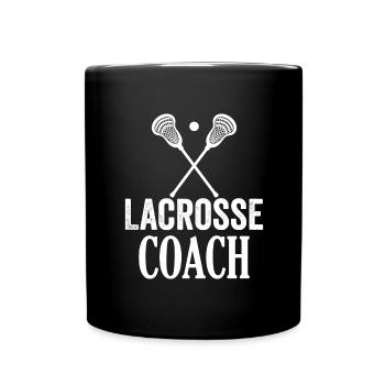 Lacrosse Trainer Experte Sport Spiel Coach - Tasse einfarbig - Schwarz - Vorne