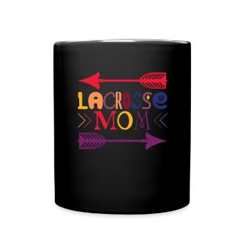 Lacrosse Mom tolles Lacrosse Mama - Tasse einfarbig - Schwarz - Vorne
