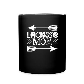 Lacrosse Mom tolles Lacrosse Mama - Tasse einfarbig - Schwarz - Vorne