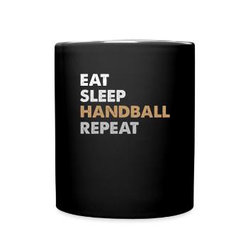 Handball Dreher Handball player Handball club - Full Colour Mug - black - Front