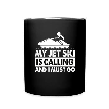 Jetski Sport Water Motorcycle Water Sports Gift - Full Colour Mug - black - Front