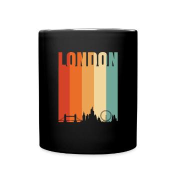 London - Tasse einfarbig - Schwarz - Vorne